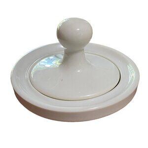 Porcelain Flying Saucer Mortar and Pestle Set White HIC